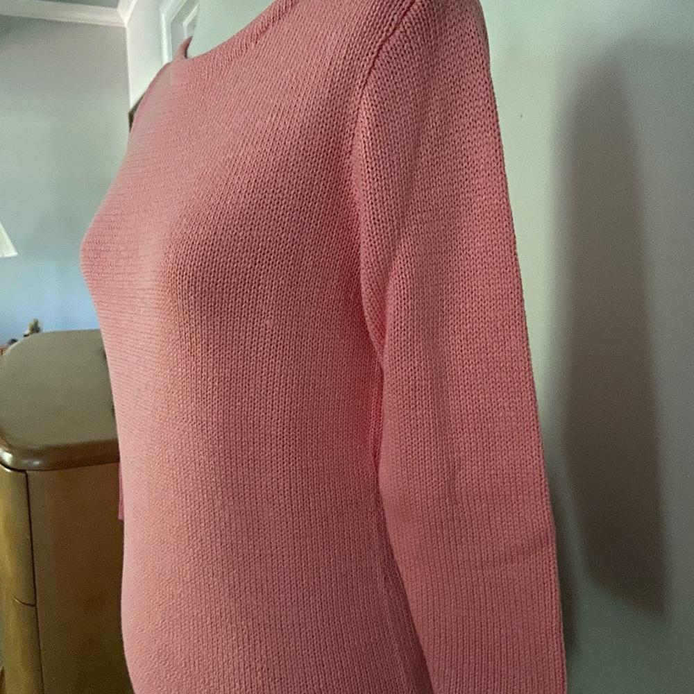 Ralph Lauren Coral Cotton three-quarter sleeve Sweater size Small S